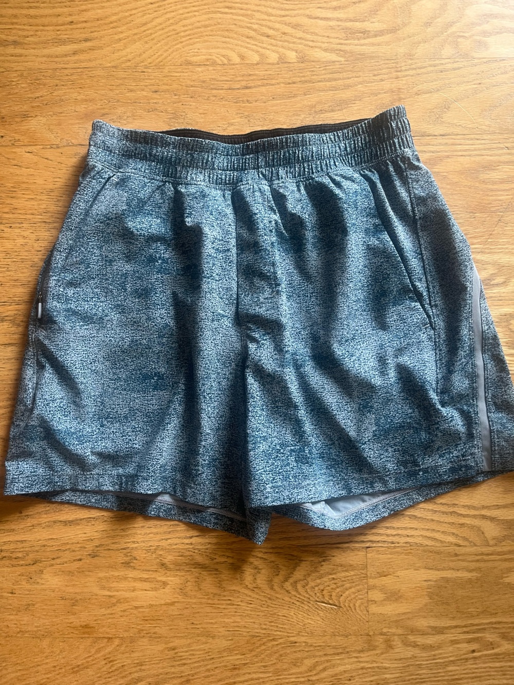Lululemon Active Shorts in Heathered Blue